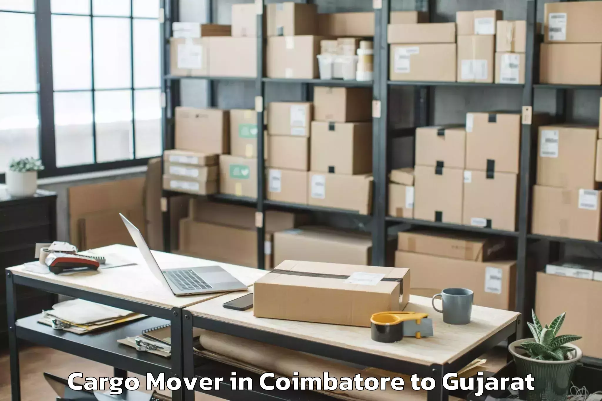 Efficient Coimbatore to Gujarat University Ahmedabad Cargo Mover